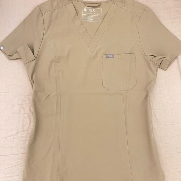 Figs Scrubs Light Oak Lined Set - Picture 2 of 3